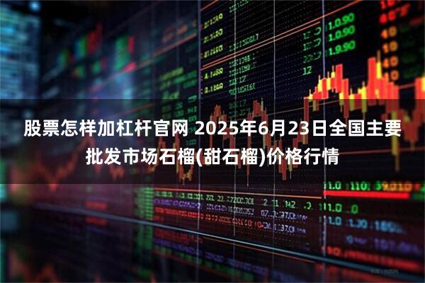 股票怎样加杠杆官网 2025年6月23日全国主要批发市场石榴(甜石榴)价格行情