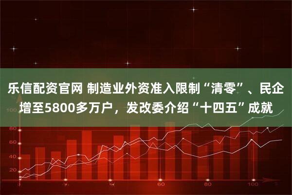 乐信配资官网 制造业外资准入限制“清零”、民企增至5800多万户，发改委介绍“十四五”成就